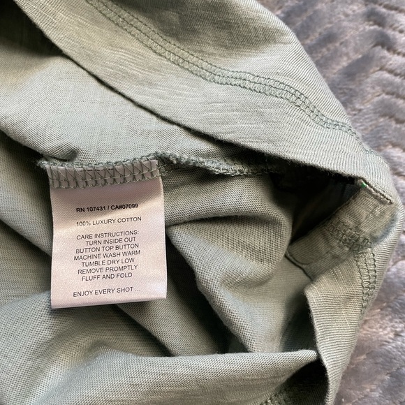 Mens Linksoul Luxury Cotton Light Sage Green Polo Shirt XXL - Picture 5 of 6